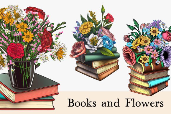 Books and Flowers Watercolor Clipart: A Brand Designer’s Review for Local Business Branding