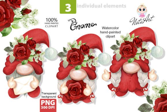 Clipart Watercolor Roses and Lilacs for Elegant Handmade Designs