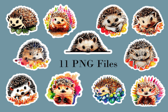 Colorful Watercolor Hedgehog Portraits: A Designer’s Honest Take for Real Embroidery Projects