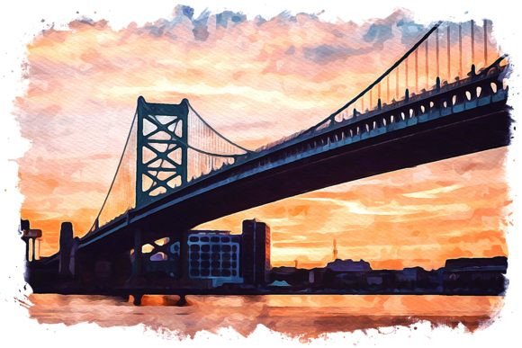 Delaware U.S.A. Watercolor: A Versatile Illustration for Local Branding