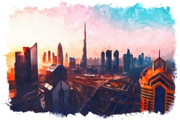 Dubai Middle East Watercolor: A Designer’s Review for Branding & Marketing Use