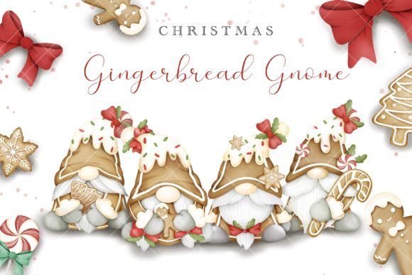 Gingerbread Gnome Watercolor: A Festive Illustration for Brand Storytelling