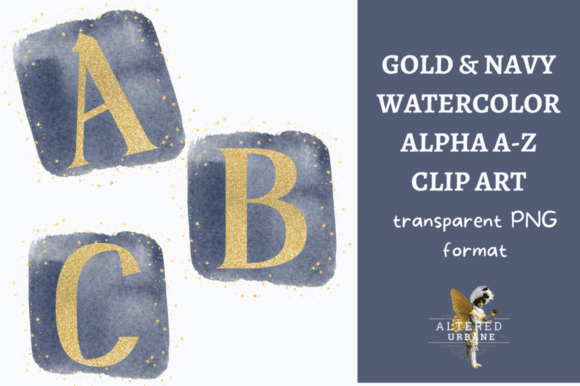 Gold Navy Watercolor Alpha Clip Art: A Designer’s Review for Real Client Projects