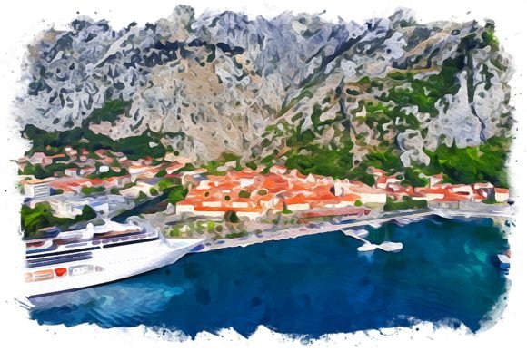 Kotor Montenegro Exquisite Watercolor Illustrations