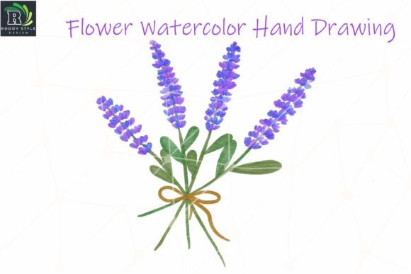 Lavender Watercolor Illustrations for Craft & Cricut Projects