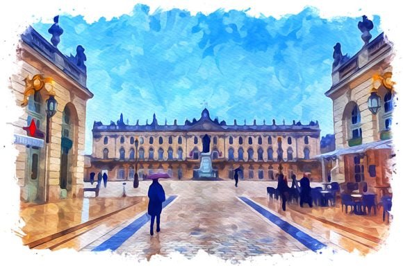Nancy Europe Watercolor Illustrations for Digital Sellers