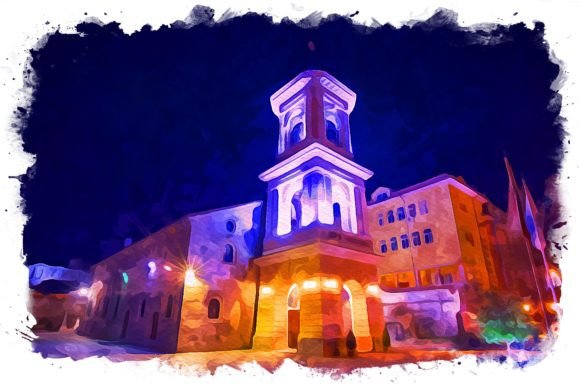 Plovdiv Bulgaria Exquisite Watercolor Illustrations