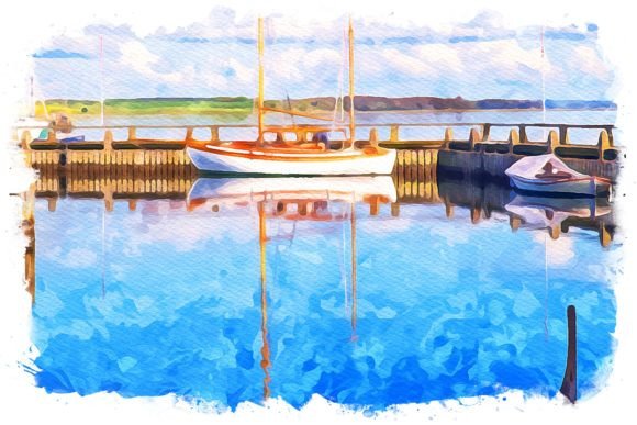 Roskilde Denmark Exquisite Watercolor Illustrations