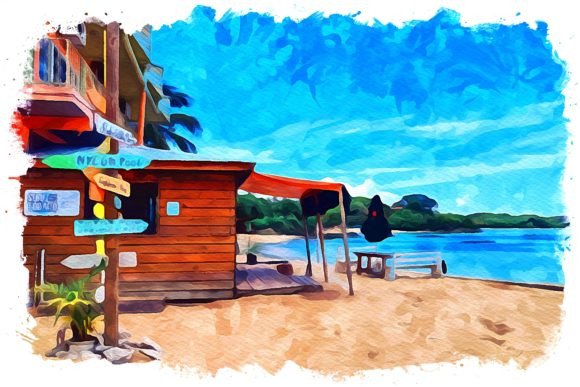 Tobago Caribbean Watercolor: A Lush, Lively Illustration for Local Branding