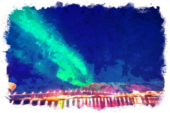 Tromso Norway Exquisite Watercolor Illustrations for Digital Sellers