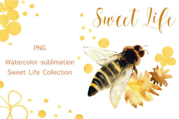 Watercolor Bee and Flowers Sublimation Design Review