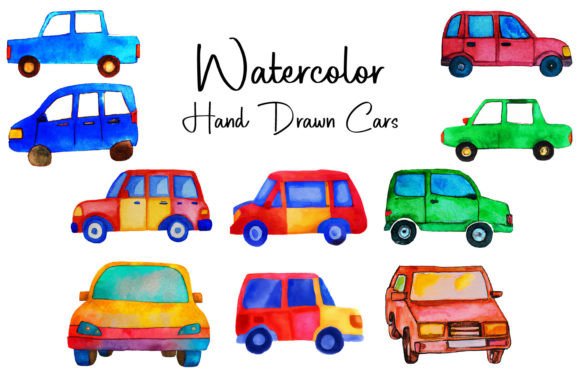Watercolor Clipart Hand Drawn Cars: A Visual Designer’s Review for Bloggers & Publishers